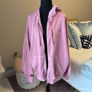 Men's Formula 1 McLaren Pink Zip-Up Sweater